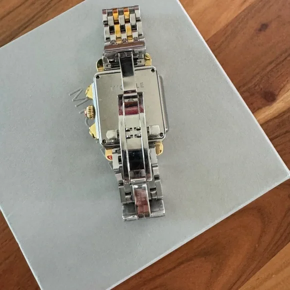 MICHELE Deco Diamond Chronograph Watch Head & Bracelet, 33mm - Picture 4 of 16